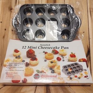 NORPRO PROFESSIONAL ESSENTIALS Nonstick 12 Mini Muffin Tart Cheesecake Pan NEW
